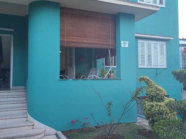 'Portal and entrance of the casa' Casas particulares are an alternative to hotels in Cuba.